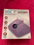 Body Innovations Soothing Foot Warmer Massager, Memory Foam & Vibration Purple. Fixed Price $20.00.