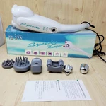 Speedy Neox Thumper Hand Held Massager White With Attachment Heads. Fixed Price $79.00.