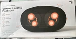 Sharper Image Compact Shiatsu Massager With Heat - & Car Adapters. Fixed Price $38.75.