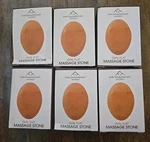Six! Pure Himalayan Salt Works Oval Flat Massage Stones 6 Pk New Sealed. Fixed Price $25.50.