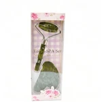 Facial Spa Set Natural Stone Roller & Gua Sha Tool Green Manual Massage. Fixed Price $16.15.