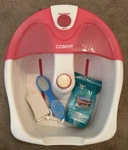 Conair Foot Spa With Bubbles Massage Heat Pumice Stone & Extras Soak Relax. Fixed Price $10.00.