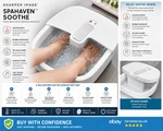New Sharper Image-spahaven Soothe/ Foot Bath With Heated Massage/ Pumice Stone. Fixed Price $49.95.