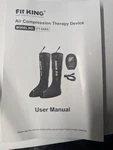 Fit King FT-068A Air Compression Therapy Device For Legs, Black, Remote Control. Fixed Price $60.00.