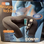 Conair Body Benefits Heated Electric Neck Pillow Massager Head Rest Black. Fixed Price $25.99.