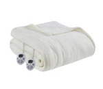 Serta Plush With Sherpa Reverse Electric Supersoft Heated Blanket White Full. Fixed Price $59.99.
