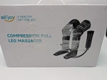 Alljoy AJFLM22 Compression Full Leg Massager Black Heating Vibration Adjustable. Fixed Price $54.95.