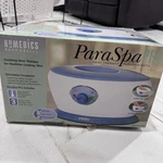 Homedics Paraspa Pro Paraffin Bath PAR-100 3LB White Blue Adjustable Temp Hands. Fixed Price $25.00.