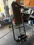 Health Gear ITM5500 Inversion Table With Heat And Massage Black/red Used. Fixed Price $200.00.
