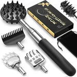 Tukuos Telescoping Back Scratcher With 5 Detachable Scratching Heads, Valentines. Fixed Price $21.08.