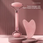 Jade Roller & Gua Sha Set Face Neck Eye Massage Tool Resin Facial Scraping Board. Fixed Price $9.99.