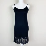 Grace & Lace Top Dress Extender Xs Black Hem Stretch Cami Tank Layer. Fixed Price $14.95.