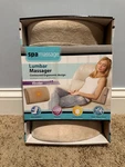 New Spa Tan Lumbar Back Massager Contoured Ergonomic Vibrating Cushion. Fixed Price $28.97.