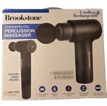 Brookstone Therapeutic Percussion Massage Gun Cordless Rechargeable 4 Heads. Fixed Price $15.00.