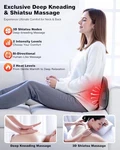 Jzbrain Shiatsu Back And Neck Massager With Heat Deep Kneading - Gray. Fixed Price $58.59.