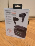 Sharper Image Touch Tone Tws Wireless Earbuds W/ Led Screen Noise Cancel. Fixed Price $64.99.
