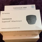 Theragun Massager Black+ Supersoft Attachment +mini Skin Bundle New Sealed. Fixed Price $160.99.