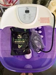 Foot Spa Bath Massager With Heat 2025 Upgraded Extra Large, Purple. Fixed Price $70.00.