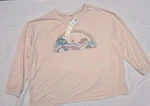 C&c California Women's Sandollar Joshua Tree Graphic Sweatshirt-(pink, 2X)NEW. Fixed Price $26.00.