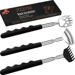 Yeipis 3 Pack Different Back Scratcher Metal Portable Telescoping With Rubber Ha. Fixed Price $11.88.
