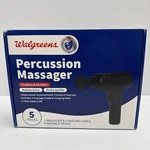 Walgreens 5 Piece Percussion Massager Cordless, Rechargeable, 4 Heads. Fixed Price $24.90.