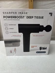 Sharper Image Powerboost Massage Gun Version 3.0 - With Attachments, Quiet. Fixed Price $44.99.
