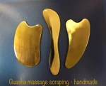 Guasha Scraping Massage Tool Brown Horn Spa Board Handmade From Vietnam. Fixed Price $17.99.