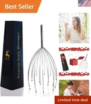 Portable Water-resistant Scalp Massager: Adjustable Prongs Perfect Comfort. Fixed Price $14.99.