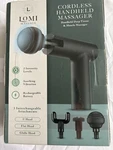Lomi Massage Gun Cordless Handheld Deep Tissue Muscle 2 Levels 3 Heads 5HR Batt. Fixed Price $49.94.