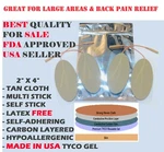 12 Oval Reusable Large X4 Tan Cloth Electrode For Mettler Electronics Sys*stim. Fixed Price $34.99.