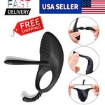 Vibrating Penis Lock Strong Motor Silicone Cockring Stimulator Pair. Fixed Price $15.89.