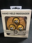 Gaiam Relax Hand-held Massager Three Free-rolling Stainless Steel Balls. Fixed Price $9.21.