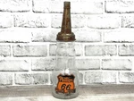 Vtg Style Qt Glass Phillips 66 Motor Oil Master Bottle Metal Top Spout 14". Fixed Price $49.99.