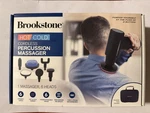 Brookstone Cordless Hot And Cold Percussion Deep Tissue Massager Gun, 6 Levels. Fixed Price $26.02.