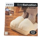 Homedics Sole Salvation Portable Foot Massager Vibrating Battery Operated Tested. Fixed Price $17.99.
