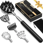 Telescoping Back Scratcher With 3 Detachable Heads, Gifts For Christmas,.... Fixed Price $26.73.