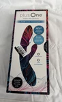 New Plus One Luxe Dual Vibrating Massager Purple/blue Model 6734 Sealed. Fixed Price $24.99.