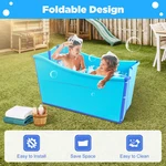 Folding Bathtub Adult Kid Portable Spa Sauna Rectangle Bucket Water Top. Fixed Price $83.88.