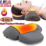 3-IN-1 Neck Massager Pillow With Vibration Heating Traction Therapy Pain Relief. Fixed Price $36.98.