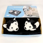 Health Touch Vibration Foot Massager Relaxation Soft Fabric Black Husky Dogs New. Fixed Price $24.99.