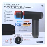 Sharper Image Powerboost Pro+ Compact, Cordless, Hot Cold, Percussion, Black. Fixed Price $49.99.
