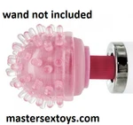 Stimu Tip Wand Essentials Attachment Massager Pink Nubs Tpe Full Body Nr. Fixed Price $13.07.