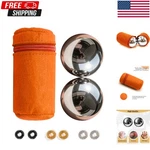 Mdluu Stainless Steel Baoding Balls, 1.57 Inches Non - Chime Hand Massage. Fixed Price $26.98.