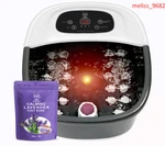 Foot Spa Bath Massager With Heat Bubbles And Vibration Jets, 16 Oz. Fixed Price $60.99.