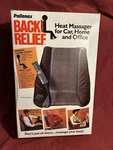 Pollenex Back Relief Heat Massager Car Home Office B600 Working Tested Vintage. Fixed Price $42.00.