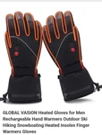 Global Vision Rechargeable Black Heated Gloves Xl Extra Large Warm. Fixed Price $34.99.