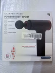 Sharper Image Powerboost Sport Percussion Massager, Gray. Fixed Price $35.99.