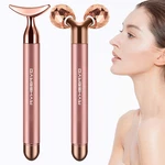 2-IN-1 Electric Face Massager 24K Rose Gold Roller, 3D And Un. Fixed Price $28.07.