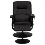 Flash Furniture Massaging Recliner And Ottoman Black. Fixed Price $413.94.