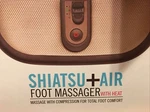 New Homedics Shiatsu Air Pro Foot Massager With Heat Model No. FMS-275H Brown. Fixed Price $89.00.